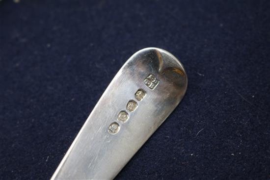 A matched pair of Georgian silver salad servers,